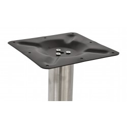 Base de mesa BENAMARA, acero inoxidable, base de acero de 8 mm. 45 cms de diámetro, altura 72 cms (Pack de 2 unidades)