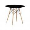 Sillón TOWER, cromado, polipropileno blanco (Pack de 4 unidades)