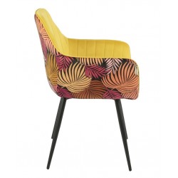Mesa MABEL (HT), graduable, tapa soft negra, 70 cms de diámetro