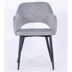 Mesa TUL (TO), base de metal, tapa lacada negra, 120 cms de diámetro