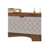 Consola ISIS, MDP matte y blanco roto, 136 x 38 cms