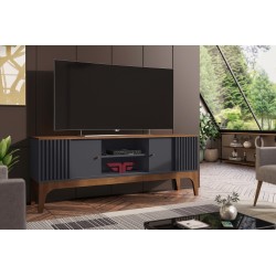 Mueble TV FLORENCIA, grafito y matte, 160 cms.