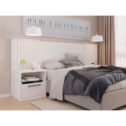 Mesa TOWER, cromada, lacada blanca, 100 cms de diámetro