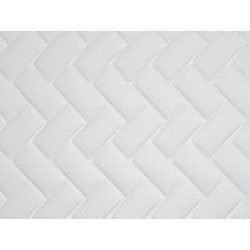 Mesa TOWER, cromada, tapa blanca, 80 cms de diámetro