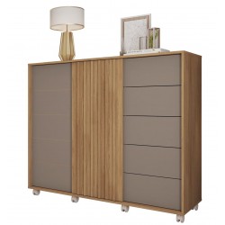 Silla CROSCAT (TO), madera, polipropileno gris oscuro (Pack de 6 unidades)