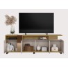 Mueble TV NEW CRISTAL, miel y cacao, 183 cms.