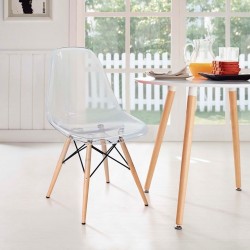 Sillón TORREMOLINOS, apilable, polipropileno capuccino (Pack de 4 unidades)