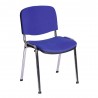 Silla NIZA NEW AM, chasis cromado, tejido A20, color azul* (Pack de 6 unidades)