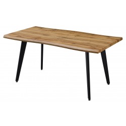 Silla ETNA, metal negro, tapizado pata de gallo y similpiel blanca (Pack de 4 unidades)