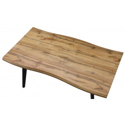 Mesa ANETO, metal, madera,160 x 90 cms