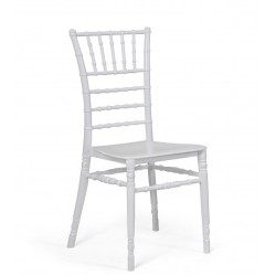 Silla CHIAVARI NEW, apilable, polipropileno blanco (Pack de 4 unidades)