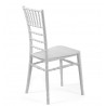 Silla CHIAVARI NEW, apilable, polipropileno blanco (Pack de 4 unidades)