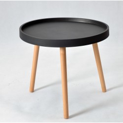 Mesa ANNIA ( M ), baja, madera, polipropileno negro