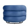 Sillón KARLOVY, tapizado velvet azul