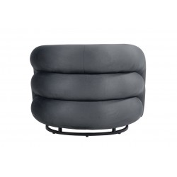 Silla SMART, plegable, metal, epoxi negro, vinilo negro (Pack de 6 unidades)