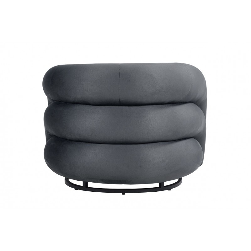 Silla SMART, plegable, metal, epoxi negro, vinilo negro (Pack de 6 unidades)