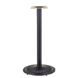 Silla SMART, plegable, metal, epoxi negro, vinilo negro (Pack de 6 unidades)