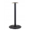 Silla SMART, plegable, metal, epoxi negro, vinilo negro (Pack de 6 unidades)