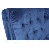 Sillón BÉCQUER, giratorio, regulable, tapizado velvet azul