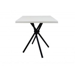 Base de mesa CLEO, metal, negro, base de 49 x 49 cms, altura 75 cms
