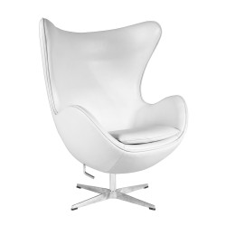 Sillón SW, tapizado en similpiel negra