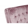 Sillón BÉCQUER, giratorio, regulable, tapizado velvet rosa