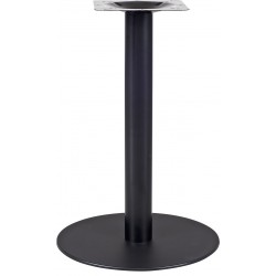 Base de mesa BOMBAY, tubo redondo, negra, base de acero de 8 mm. 45 cms de diámetro, altura 72 cms (Pack de 2 unidades)