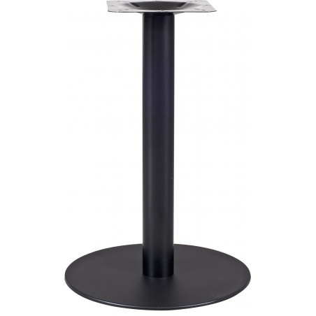 Base de mesa BOMBAY, tubo redondo, negra, base de acero de 8 mm. 45 cms de diámetro, altura 72 cms (Pack de 2 unidades)