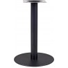 Base de mesa BOMBAY, tubo redondo, negra, base de acero de 8 mm. 45 cms de diámetro, altura 72 cms (Pack de 2 unidades)