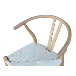 Silla WISH, madera de haya, natural, fibra trenzada (Pack de 2 unidades)