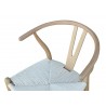 Silla WISH, madera de haya, natural, fibra trenzada (Pack de 2 unidades)