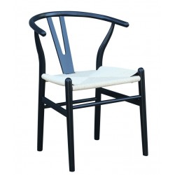Mesa MIJAS, polipropileno negro, 90 x 90 cms
