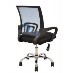 Silla TOWER, cromada, polipropileno gris oscuro (Pack de 4 unidades)