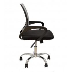 Sillón de oficina DUKE (H), alto, gas, basculante, similpiel beige