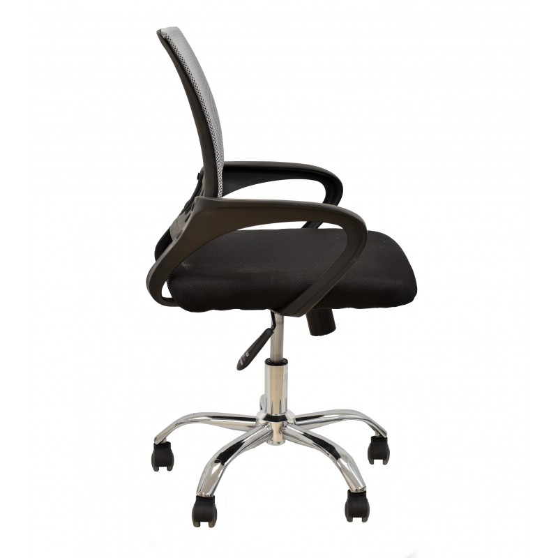 Sillón de oficina DUKE (H), alto, gas, basculante, similpiel beige