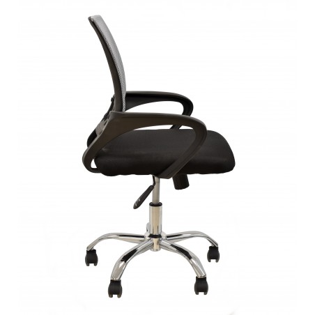 Sillón de oficina DUKE (H), alto, gas, basculante, similpiel beige