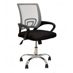 Sillón de oficina DUKE (H), alto, gas, basculante, similpiel beige
