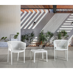 Mesa de oficina GORT, mueble a izquierda, cristal, 180x85 cms