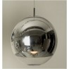 Lámpara LEO, colgante, cristal, cromado - transparente, 25 cms de diámetro