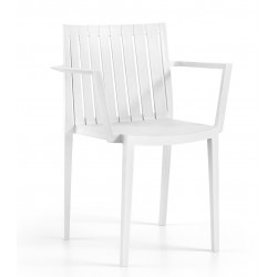 Sillón CHOPIN, apilable,  polipropileno blanco* (Pack de 4 unidades)