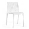 Silla CHOPIN, apilable,  polipropileno blanco (Pack de 4 unidades)