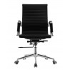 Sillón de oficina OLIVER, giratorio, regulación de altura, basculante profundo, similpiel negra