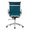 Sillón de oficina OLIVER, giratorio, regulación de altura, basculante profundo, similpiel turquesa
