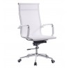 Sillón de oficina IGOR, alto, regulación de altura, basculante profundo, malla blanca