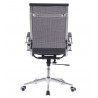Sillón de oficina IGOR, alto, regulación de altura, basculante profundo, malla negra