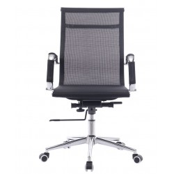 Sillón de oficina IGOR, giratorio, regulación de altura, basculante profundo, malla negra