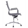 Sillón de oficina IGOR, giratorio, regulación de altura, basculante profundo, malla negra
