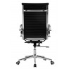 Sillón de oficina OLIVER, alto, regulación de altura, basculante profundo, similpiel negra