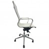 Sillón de oficina ROTERDAM, alto, similpiel blanca