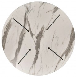 Tablero de mesa COMPACTO, 12 mm. de espesor, Blanco 3101, Tavilo, 69 cms de diámetro (Pack de 2 unidades)